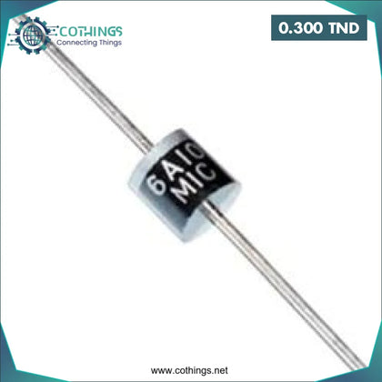 Diode (THT) 6A10 6A 1000V - Domotique Tunisie