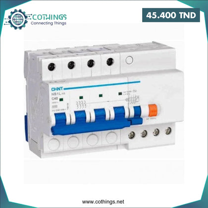 Disjoncteur NXB 63 4P C40 6kA CHINT Domotique Tunisie