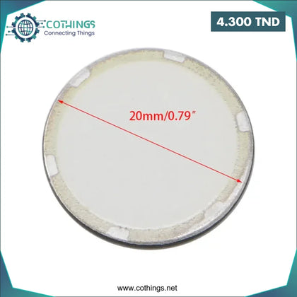 Disque Céramique pour Atomiseur à Ultrasons – 20 mm - Domotique