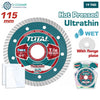 Acheter Disque Diamant 115 Mm Pour Carrelage Céramique Béton Humide Et Sec TOTAL TAC2131151HT en Tunisie - Disponible au meilleur prix sur CoThings