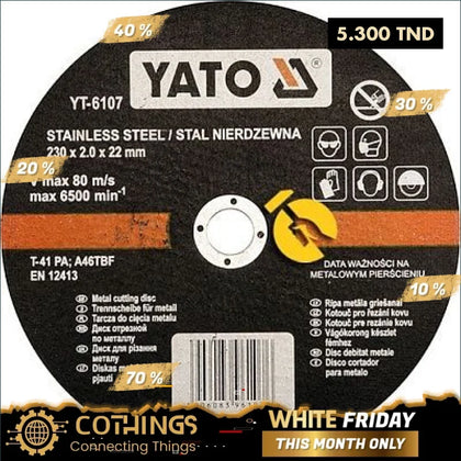 Disque A Tronconner Inox 230X1.9X22Mm