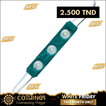 Domino LED 3030-7520 1.5W 4000K Vert - Domotique Tunisie