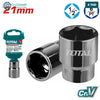 Acheter Douille Hexagonale 21 mm 1/2 Pouce CrV Pro TOTAL THTST12211 en Tunisie - Disponible au meilleur prix sur CoThings