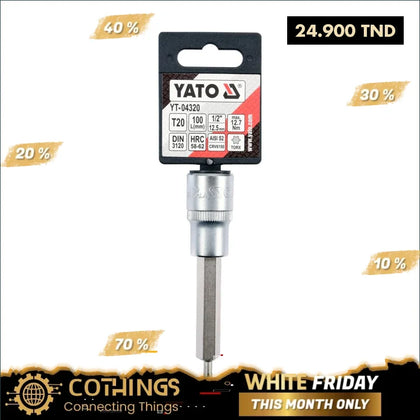 Douille Torx Cr-V 1/2