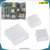 Ensemble dissipateur 3 en 1 blanc en aluminium pour Raspberry Pi 4B