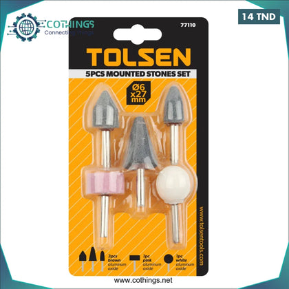 Ensemble de pierres Montées 5pcs TOLSEN Ensemble de pierres Montées