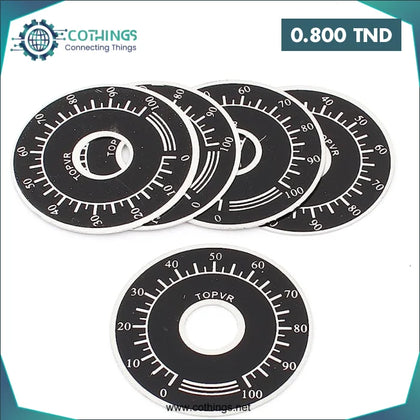 Etiquette de potentiomètre numérique cardon - Domotique Tunisie