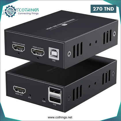 Extender HDMI KVM 200m - Domotique Tunisie