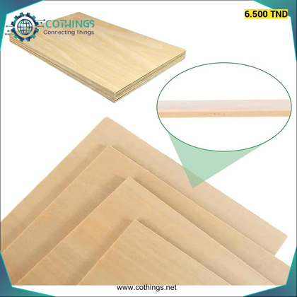 Feuilles de bois de balsa de haute qualité 20*30*0.2cm - Domotique