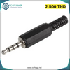 Fiche jack Audio 4 pôles mâle stéréo 3.5mm - Domotique Tunisie