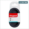 Acheter FICHE MULTIPRISE - 2 X 2P+T - FRONTALE - NOIR - LEGRAND 049432 en Tunisie - Disponible au meilleur prix sur CoThings