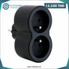 Acheter FICHE MULTIPRISE - 2 X 2P+T - FRONTALE - NOIR - LEGRAND 049432 en Tunisie - Disponible au meilleur prix sur CoThings