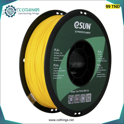 Filament eSun PLA + 1,0 kg 1,75 mm Jaune - Domotique Tunisie