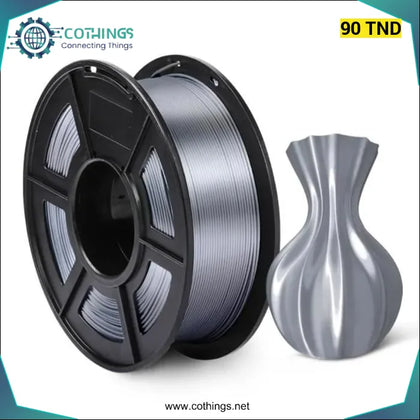 Filament PLA en Argent SILK 1,75 mm 1 kg - Domotique Tunisie