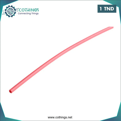 Gaine Thermorectractable 5mm Rouge (1 Metre) Domotique Tunisie