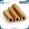 Acheter Goujon Hexagonal Double Sens en Cuivre - M2.5 x 10 mm en Tunisie - Disponible au meilleur prix sur CoThings