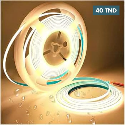 Guirlande COB 12V 5mm 320ML/M 5ML 3000K GO-MAX - Domotique Tunisie
