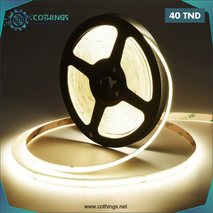 Guirlande COB 12V 8mm 320ML/M 5ML 10W 4000K GO-MAX - Domotique Tunisie