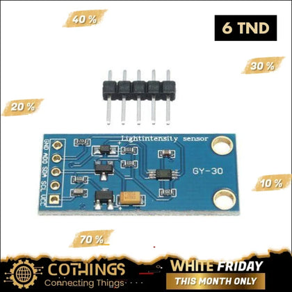 GY-30 Capteur d’illumination d’intensité lumineuse numérique
