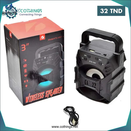 Haut-parleur Bluetooth Portable KTS-1057 – LED Colorées TWS FM USB