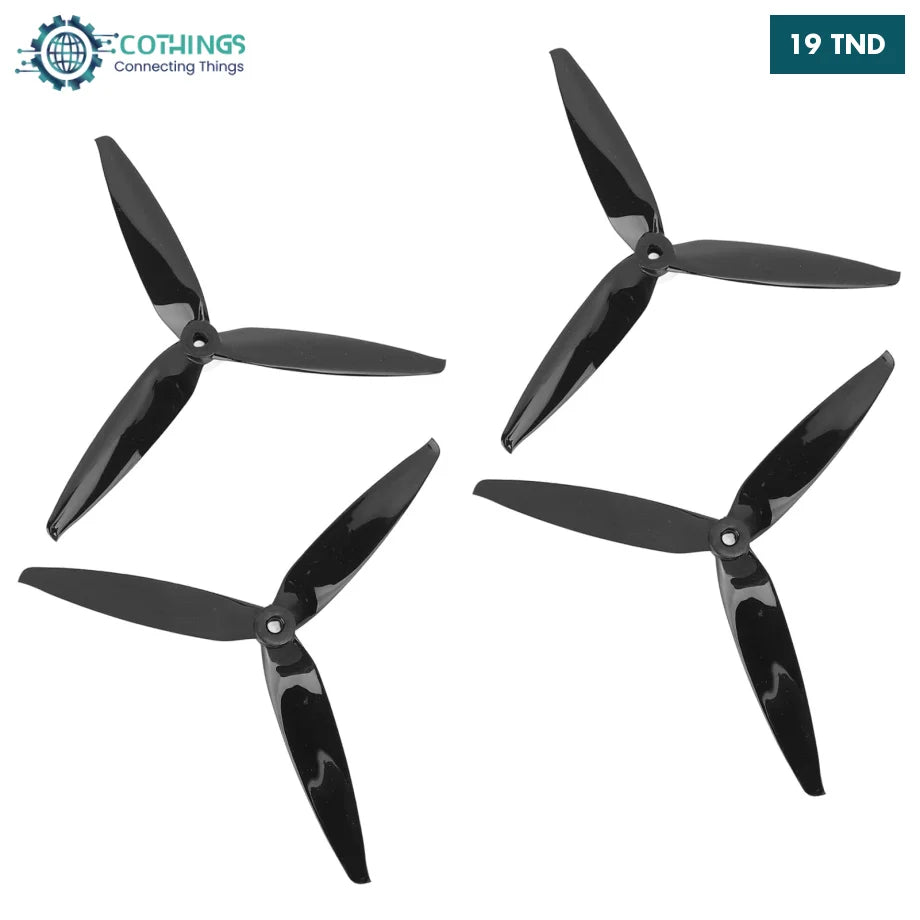 QUARKZMAN Spinners d'Avion Rc, Adaptateurs d'Hélice avec Une Ouverture de 3 mm et Un Axe de Sortie de 5 mm pour Moteurs Brushless et Contrôleurs de Vitesse, Lot de 6