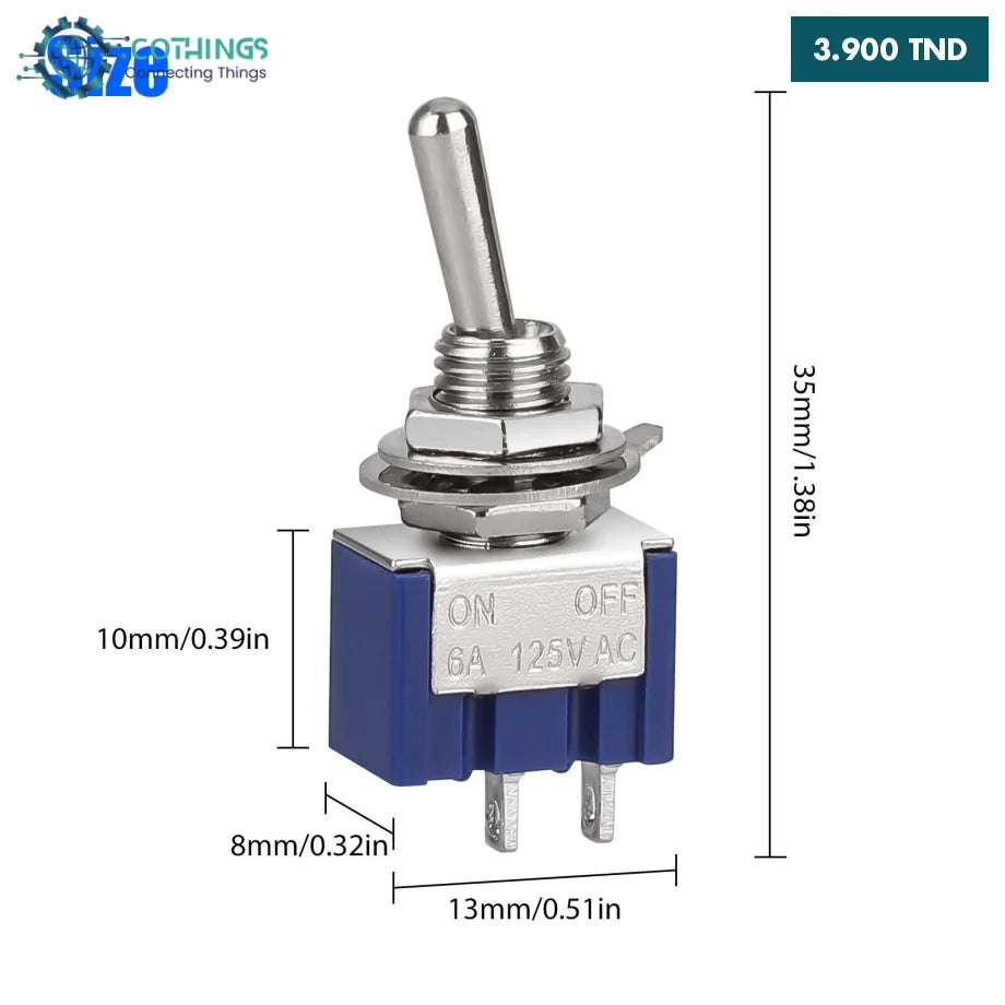 Lot De 5 Boutons Poussoirs à Impulsion 16mm Pour Arduino Ou Projets DIY - 3A/250V - Neuf