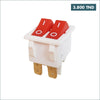 Acheter Interrupteur à bascule double lumineux rouge KCD3 – 6 broches, 16A en Tunisie - Disponible au meilleur prix sur CoThings
