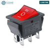 Acheter Interrupteur à bascule rouge KCD4 – 3 positions, 6 broches, 250V 15/30A en Tunisie - Disponible au meilleur prix sur CoThings