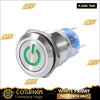 Acheter Interrupteur etanche en metal Vert 16MM 12-24V en Tunisie - Disponible au meilleur prix sur CoThings