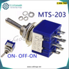 Acheter INTERRUPTEUR A LEVIER 3 POSITIONS MTS 203 6A 6PINS en Tunisie - Disponible au meilleur prix sur CoThings