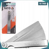 Acheter Jauge d’épaisseur professionnelle YATO 100 ММ 17LISTS 0,02-1 [reglage soupape] en Tunisie - Disponible au meilleur prix sur CoThings