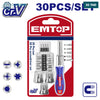Acheter Jeu de 30 Tournevis à Cliquet EMTOP EBST03006 en Tunisie - Disponible au meilleur prix sur CoThings