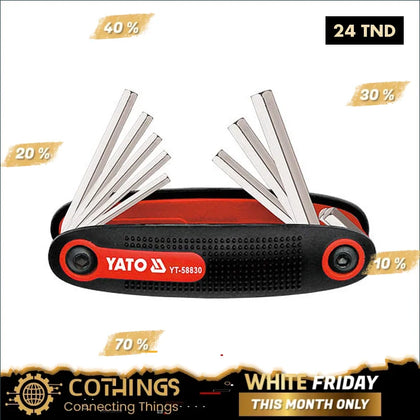 Jeu De Cles Males Courts Sur Monture 1.5-8Mm