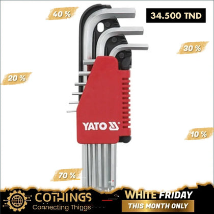 Jeu De Cles Males Spheriques Long 9Pcs