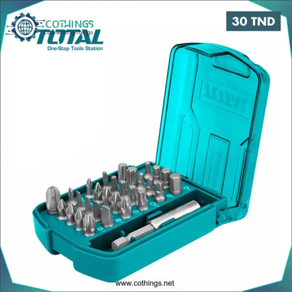Jeu D’embouts De Tournevis 30 Pcs TOTAL TACSD10306 - Domotique Tunisie
