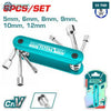 Acheter Jeu Tournevis Pliables CrV 5-12 mm TOTAL Polyvalent THFND06 en Tunisie - Disponible au meilleur prix sur CoThings