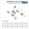 Acheter Kit de 100pcs Fusible en Verre, 5x20mm 250V - 0,2~20A en Tunisie - Disponible au meilleur prix sur CoThings
