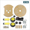 Acheter Kit de châssis de voiture robotisée intelligente 2WD DC3-6V 1:48 (pneu : 66x26 mm) en Tunisie - Disponible au meilleur prix sur CoThings