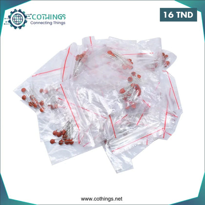Kit Condensateurs en céramique 300 pcs 2PF-0.1UF 30 valeurs * 10