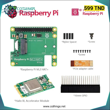 Kit d’intelligence artificielle Raspberry Pi 5 - Domotique Tunisie