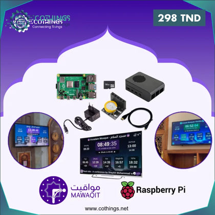 Kit Mawaqit Raspberry Pi 4 2GB pour les mosquées - Domotique Tunisie