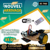 Acheter Kit Robot Voiture 2WD WiFi ESP8266 – Suiveur de ligne, détecteur d’obstacles et telecommande infrarouge (2 roues) en Tunisie - Disponible au meilleur prix sur CoThings
