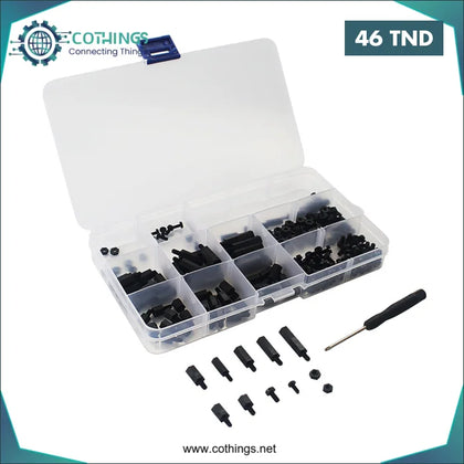 Kit de vis de colonne 210 pcs en nylon noir pour Raspberry PI