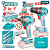 Acheter Kit Visseuse 66 Nm Sans Fil - TOTAL TCKLI20277 en Tunisie - Disponible au meilleur prix sur CoThings