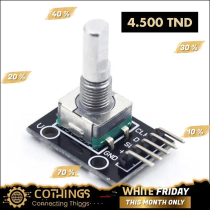 KY-040 Module encodeur rotatif bleu pour Arduino avec code