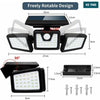 Acheter Lampe solaire triple LED 550 lumens avec détecteur de mouvement et telecommande en Tunisie - Disponible au meilleur prix sur CoThings