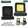 Acheter Lampe de travail LED COB pour batterie d'outil électroportatif – noir en Tunisie - Disponible au meilleur prix sur CoThings