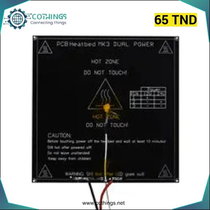 Lit chauffant double puissance imprimante 3D MK3 résistance câble