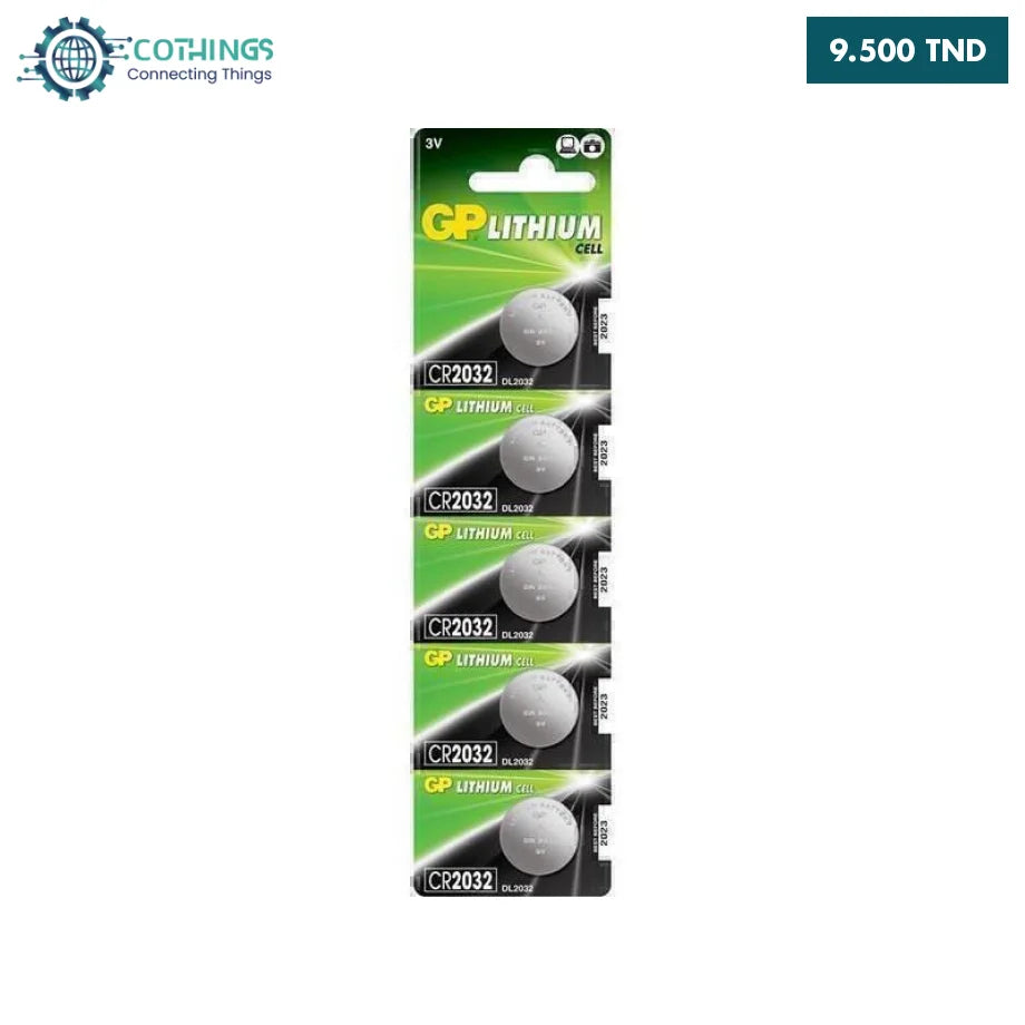 lot de 5 Pile CR2032 3v LITHIUM - CoThings | CoThings - Vente Arduino ...