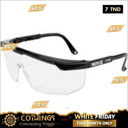 Lunettes de sécurité Yato transparentes Domotique Tunisie